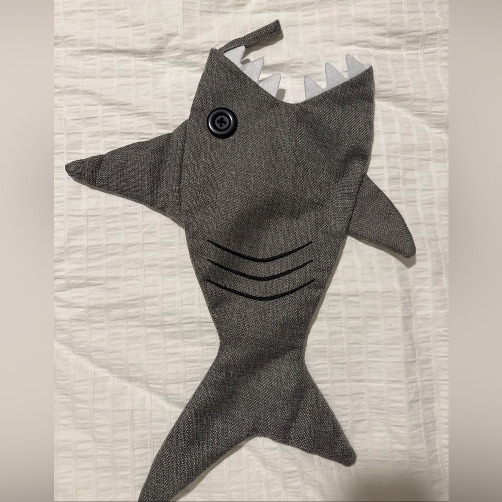Gray Shark Kids Christmas Stocking